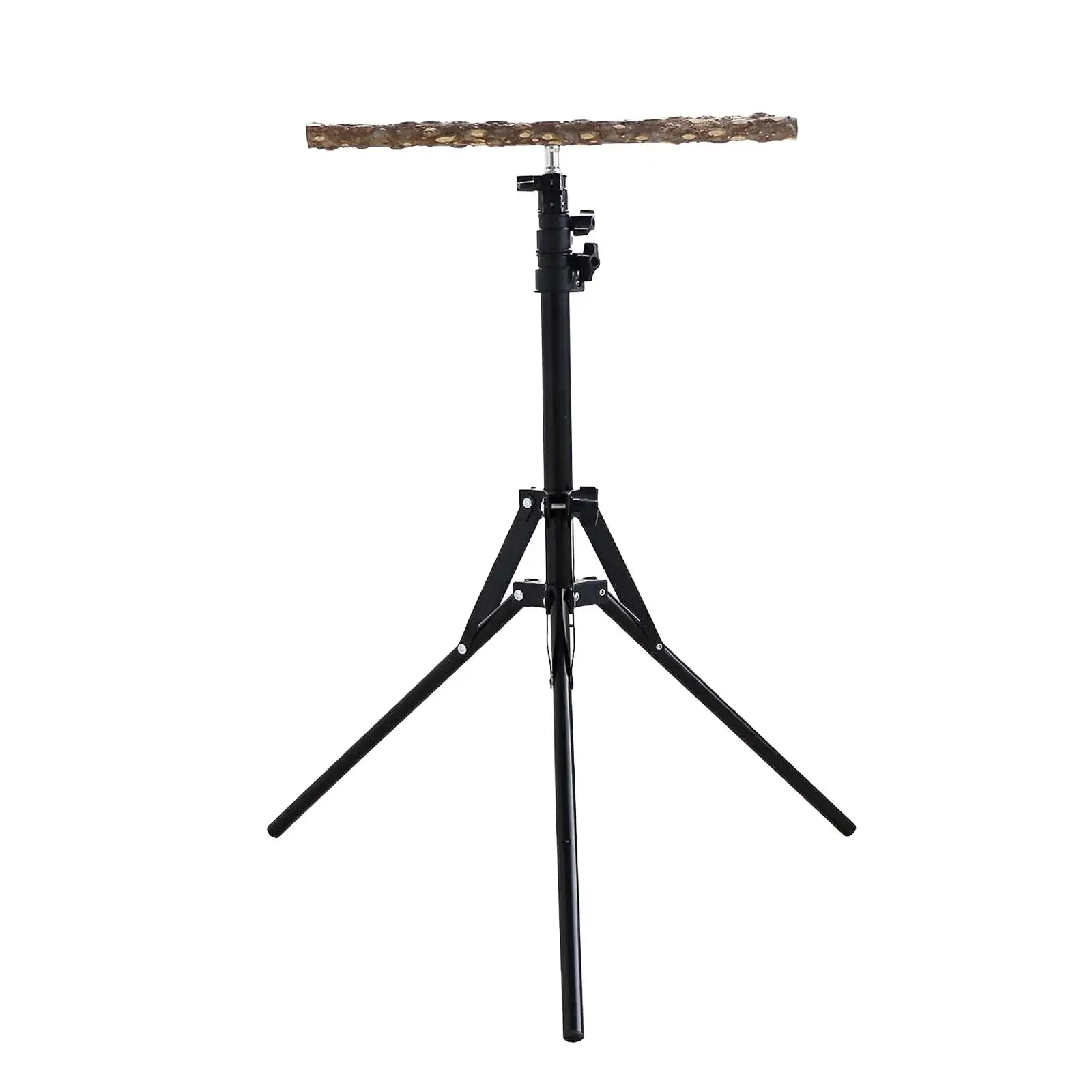 Bird Perch Stand Parrot Perch Wood Height Adjustable for Pet Birds