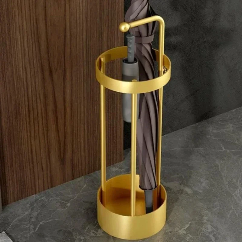 Light Luxury Parasol Holder Beautiful Nordic Storage Rack Iron Frame Stand with Stable Chassis Stylish Home Decor