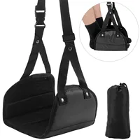 Portable Adjustable Footrest Hammock For Airplane Travel Long Flight Bus Train Office Travel Accessories For Leg Rest Foot Sling 1
