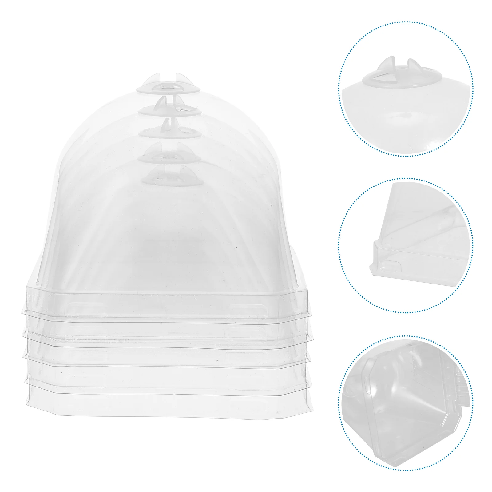 

Planter Pots Saucers for Outdoors Flower Pot Seedling Cover Planter Potser Humidity Dome Round