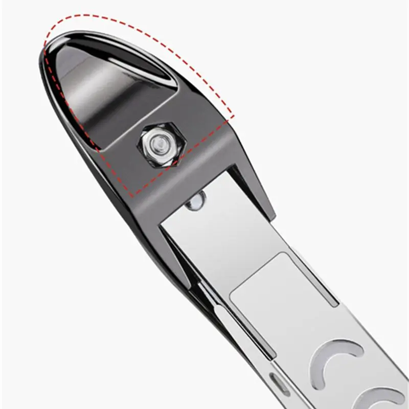 Nail Clippers Stainless Steel Sharpest Nail Cutter Duty Curved Edge for Adult Men Women Swing Out Nail Cleaner/File 6