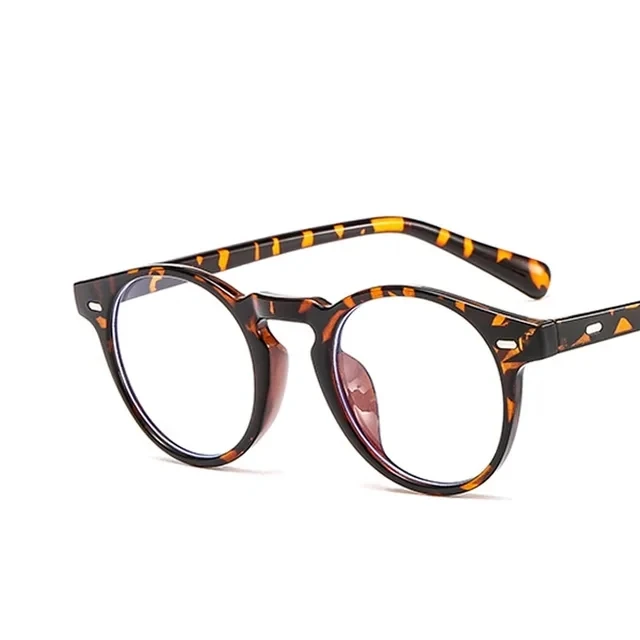 Vintage Round Clear Lens Eyewear Frame – Unisex Fashion Optical Spectacles