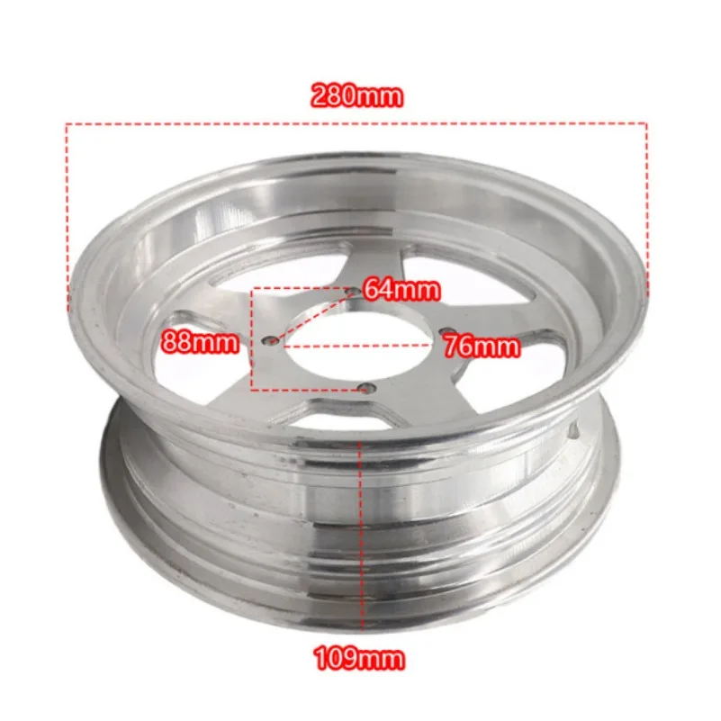 Lightning shipment 3.50-10 Scooter electric tire,front wheel balance car hub aluminum alloy