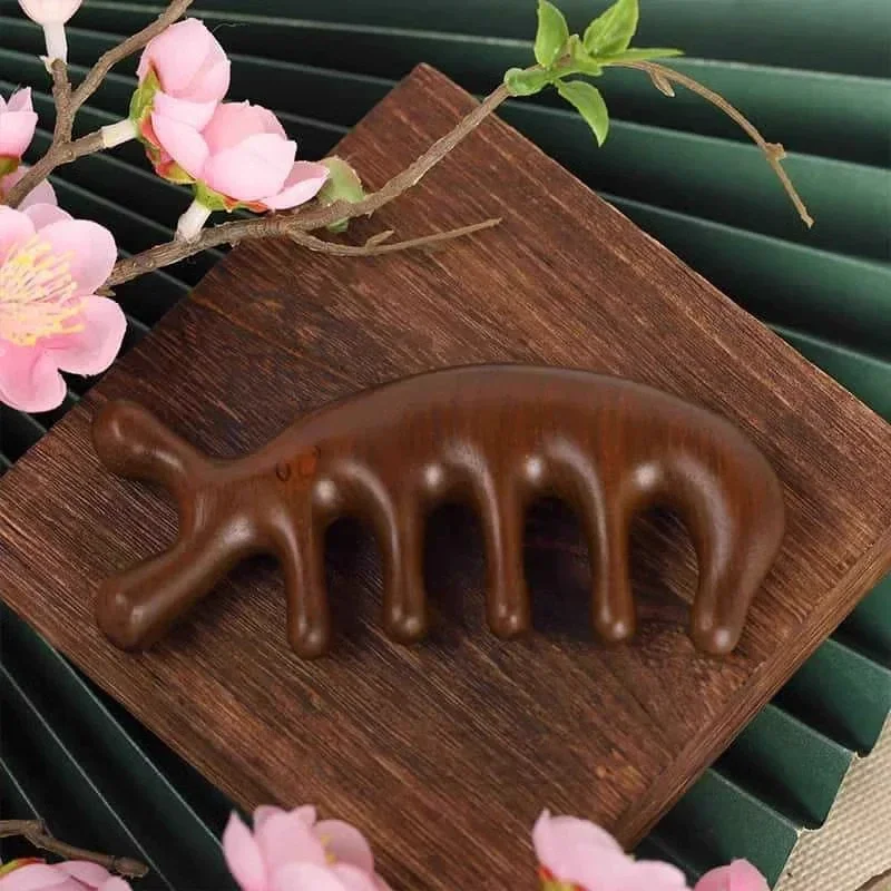 Round Head Massage Comb Stimulate Scalp Circulation Hair Growth Anti-Static Wide Tooth Design