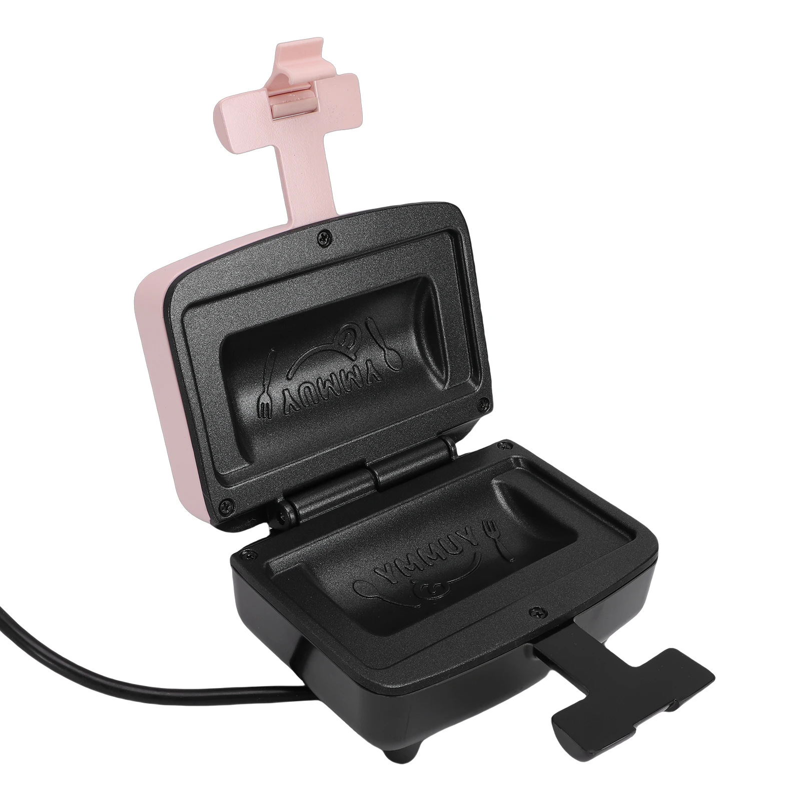 Breakfast Sandwich Maker Electric Sandwich Maker Two Sided Heating Mini Press Breakfast Machine with Non Stick Plate