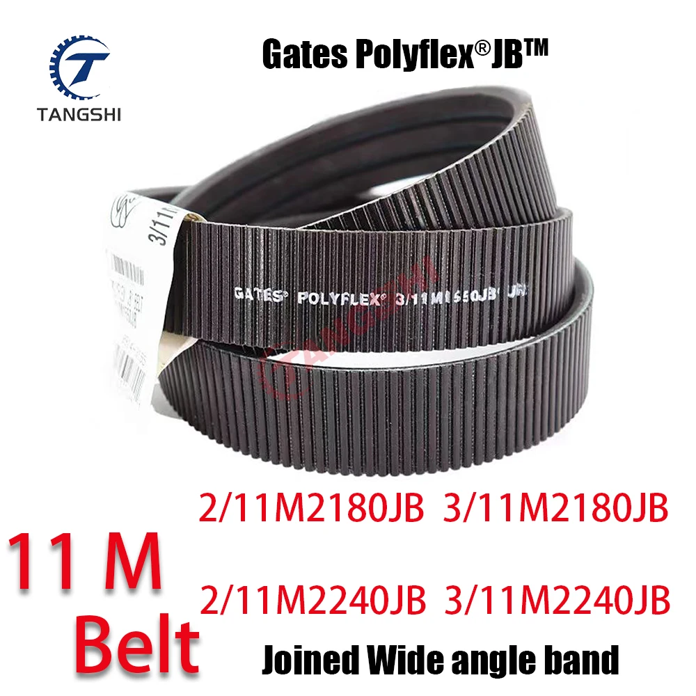 

Gates 11M Polyflex JB Belts Joined Wide angle band 2/11M2180JB 3/11M2180JB 2/11M2240JB 3/11M2240JB Triangular Belt