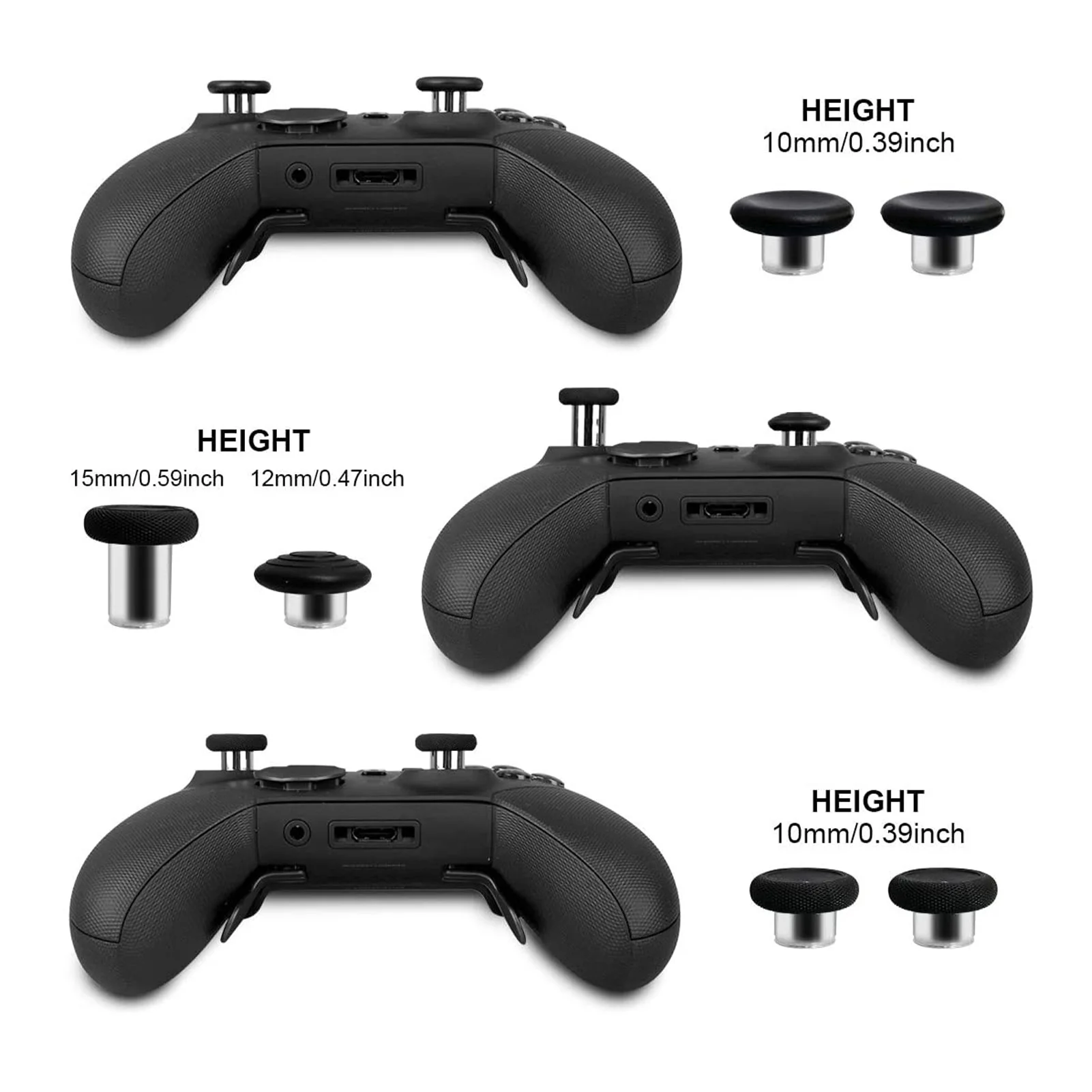 Metal Replacement Joysticks Grip Swap Joysticks for Xbox One Elite Series 2 Mod Swap joystick replacement,game joystick