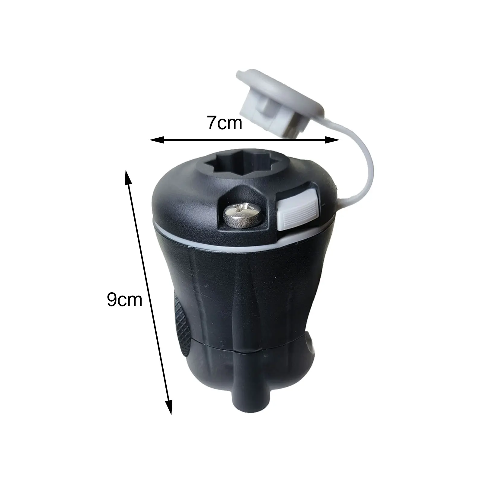 Kayak Rail Mount with Rubber Strap for Fishing Rod Holder for 12-38mm (0.47-1 1/2in) Round or Square Rail for Yacht Kayak Canoe