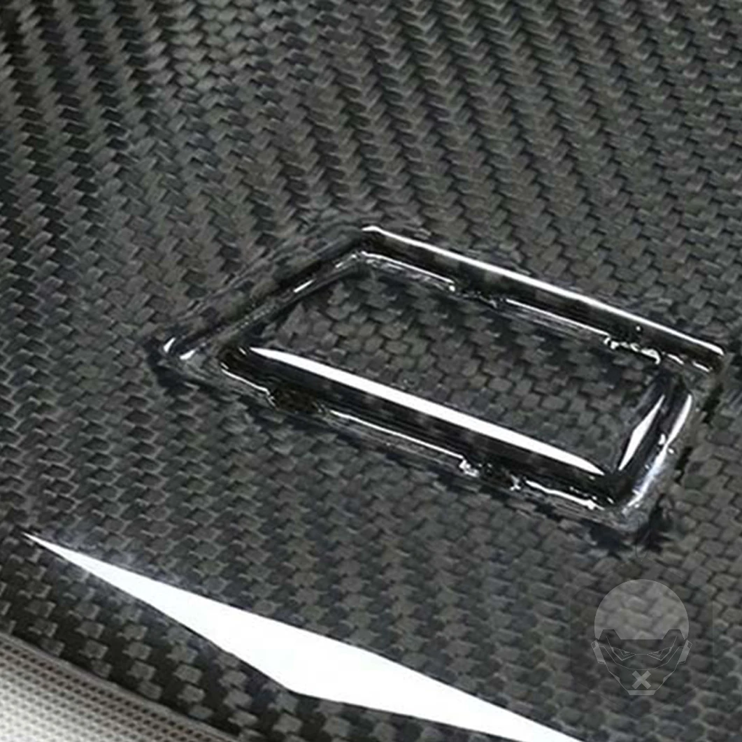 For BMW F95 X5M F96 X6M 2021+ Car Bonnet Engine Hood Trim Cover Real Carbon Fiber Modification Replacement Interior Accessory