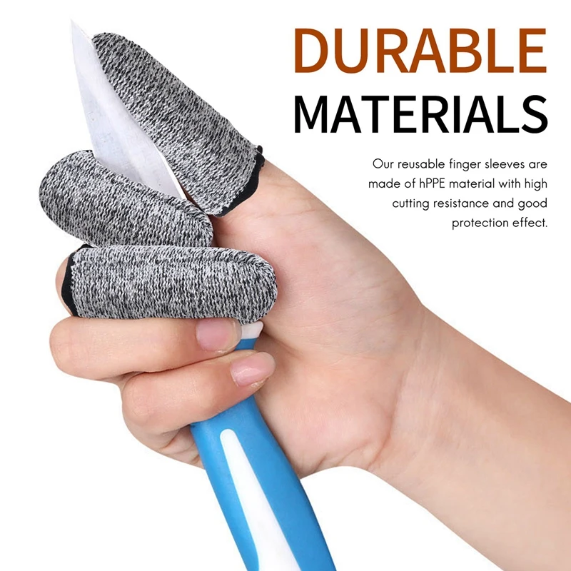 20Pcs Of Anti-Cutting Finger Cot Protector Reusable Finger Cot Protector Bed Suitable For Kitchen Work Sculpture