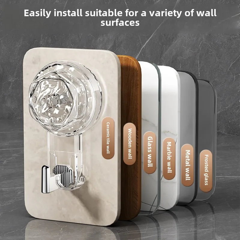 Suction Cup Hooks Household without drilling Multifunctional Wall Hanging Keys Clothes Hooks Bathroom Kitchen self-adhesive hook suction cup hooks