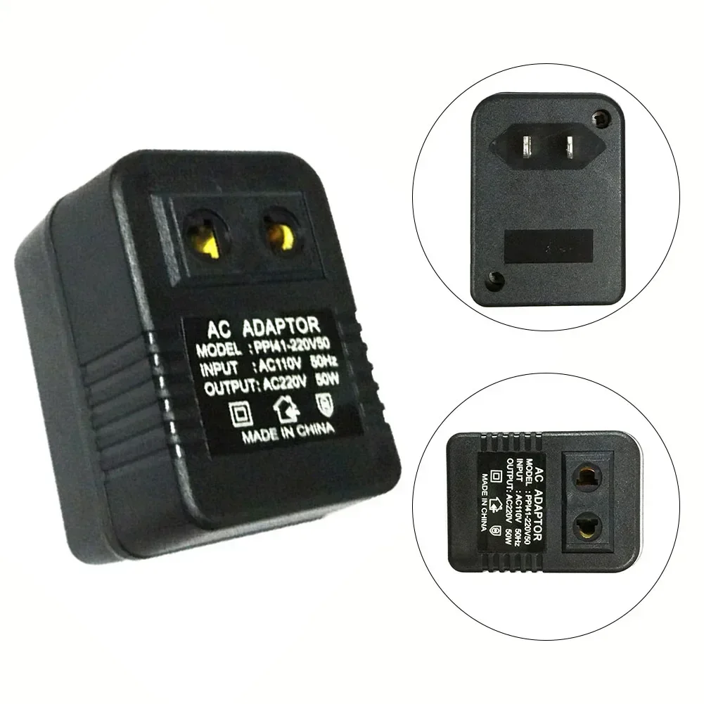 AC 220V To 110V Power Converter Step Down Transformer Travel Adapter Voltage Converter Regulator EU 50W/100W Electrical Equipment voltage regulator voltage converter power transformer