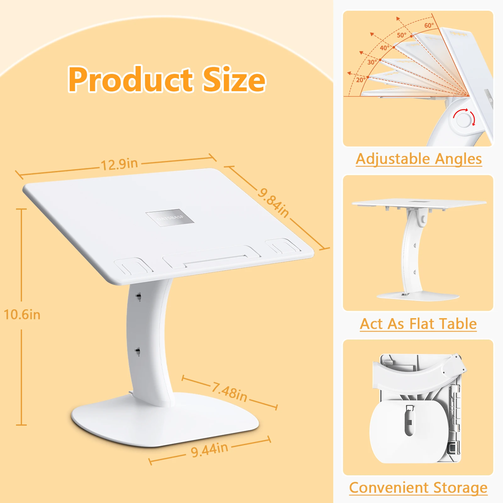 Eary Book Stand For Reading Multi-Angle Adjustable Laptop Tablet Holder For Bed Multifunctional Display Stand Fit For Kids Adult