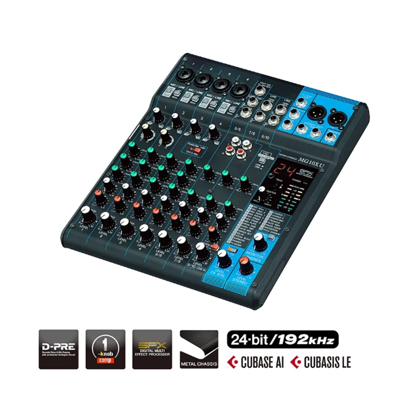 MG10XU 10 channel Audio Mixer Sound Console USB interface and Effects audio mixer
