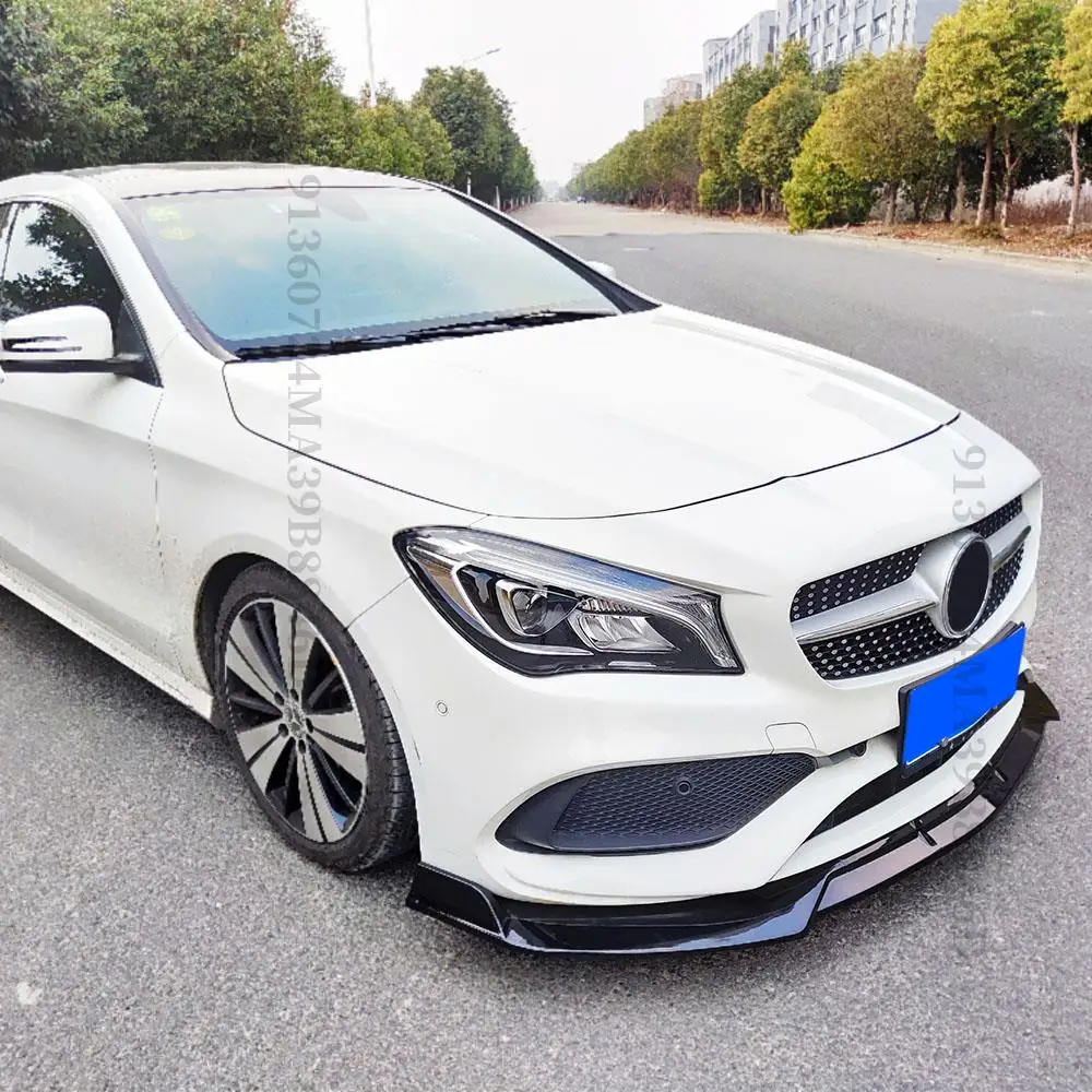 Frontschürze Lippe Kinn Tuning Zubehör Splitter Diffusor Deflektor Für  Mercedes Benz CLA C117 2016-2019 W117 180 260 220 200 - AliExpress