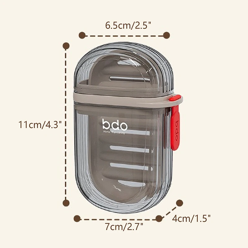 Portable Soap Dish Sealed Storage Box Waterproof Travel Home Bathroom Soap Box Camping Portable Storage Soap Box 6