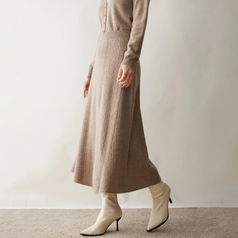 Cashmere skirt premium material