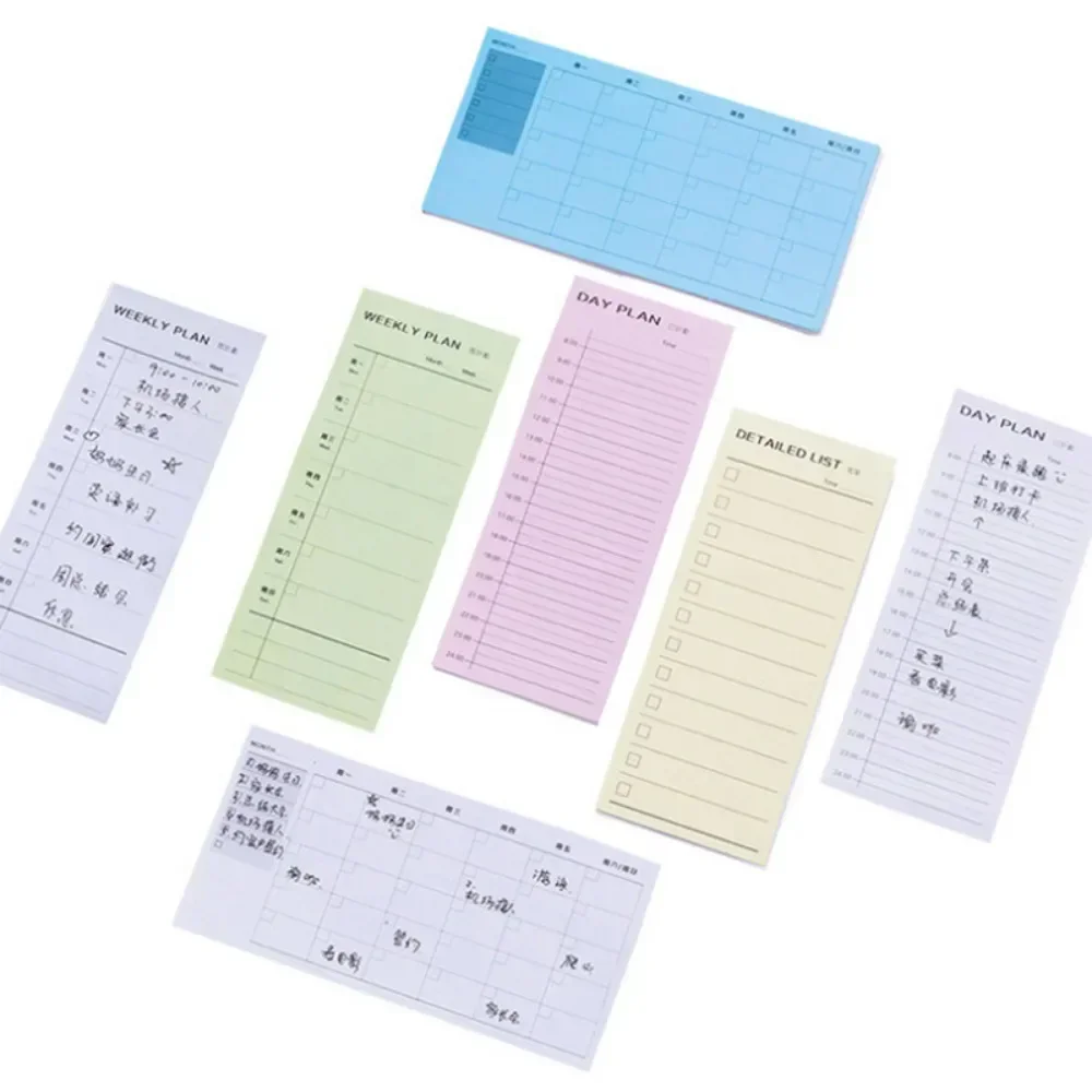 Day Plan Week Plan Month More Detailed List Notebook Notepad Copybook Daily Memos Planner Journal Office Stationery