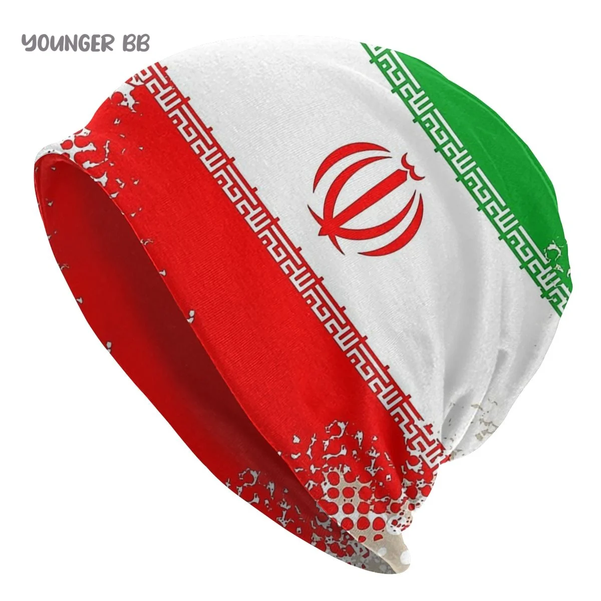 

Iran flag Men Women's Beanie Hats Flag Of Iran - Splat Knitted Hat Hip Hop Earmuff Bonnet Street Skullies Beanies