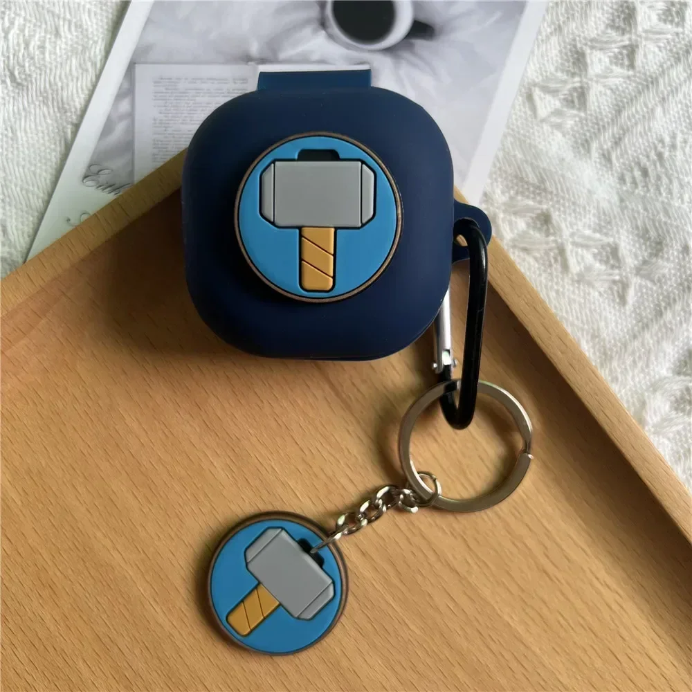 Karikatür Kulaklık Kılıfı Anker Soundcore R50i P20i Silikon Yumuşak Koruyucu Kapak R50i P20i Kulaklık Çantaları Anahtarlık Ile