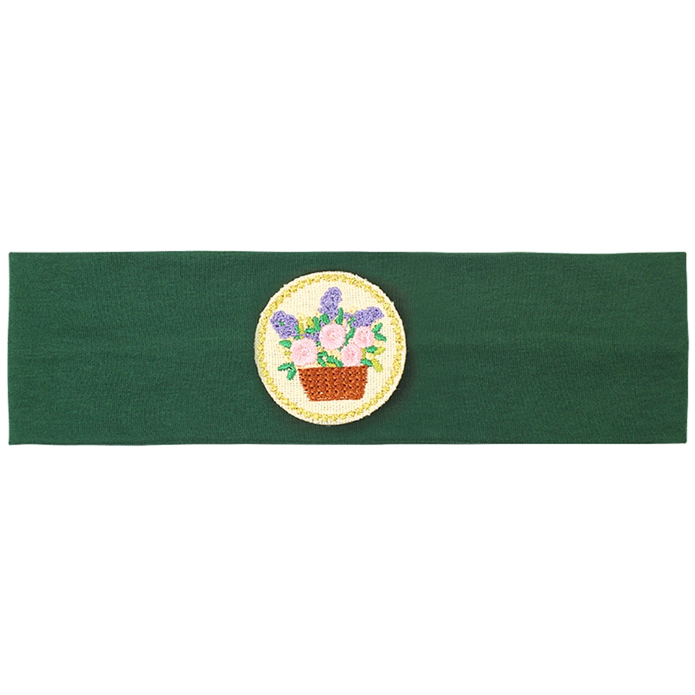 Floral Embroidered Headbands for Babies and Toddlers - Trendy Elastic Hair Accessories