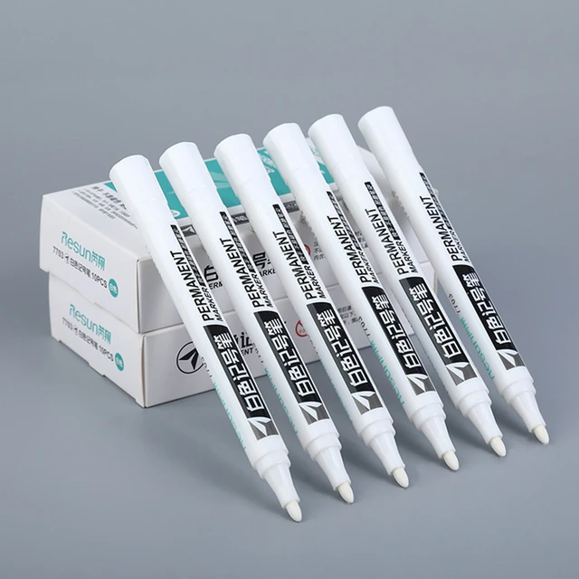 5/3pcs Marker Pen For Carton Box Logistics White Pen Small Head