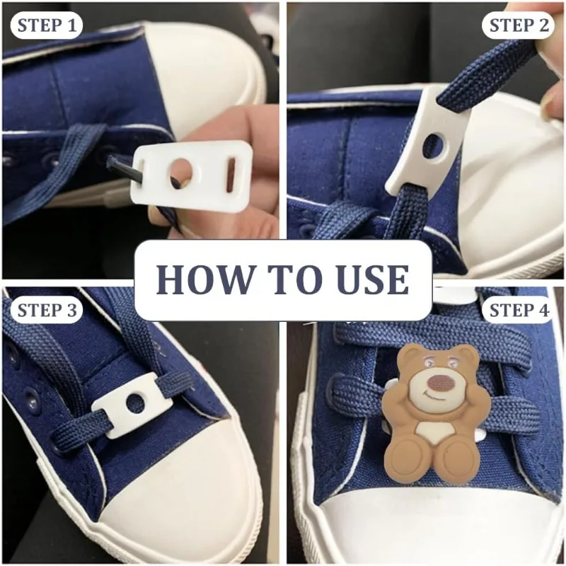 9 Colors Shoe Lace Charms Colorful Shoelaces Decorations Clips PVC Shoe Lace Tags 1.2x0.5x0.07 inch Shoelace Adapter DIY 36Pcs craft supplies