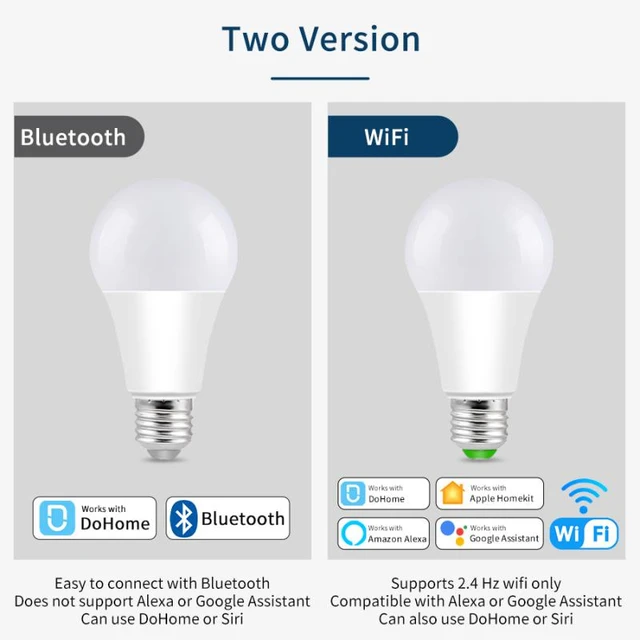 HomeKit-bombilla LED inteligente con WiFi, lámpara RGBWW regulable E26,  E27, B22, Base de Control remoto, compatible con Alexa, Google Home,  SmartThings, 9W - AliExpress