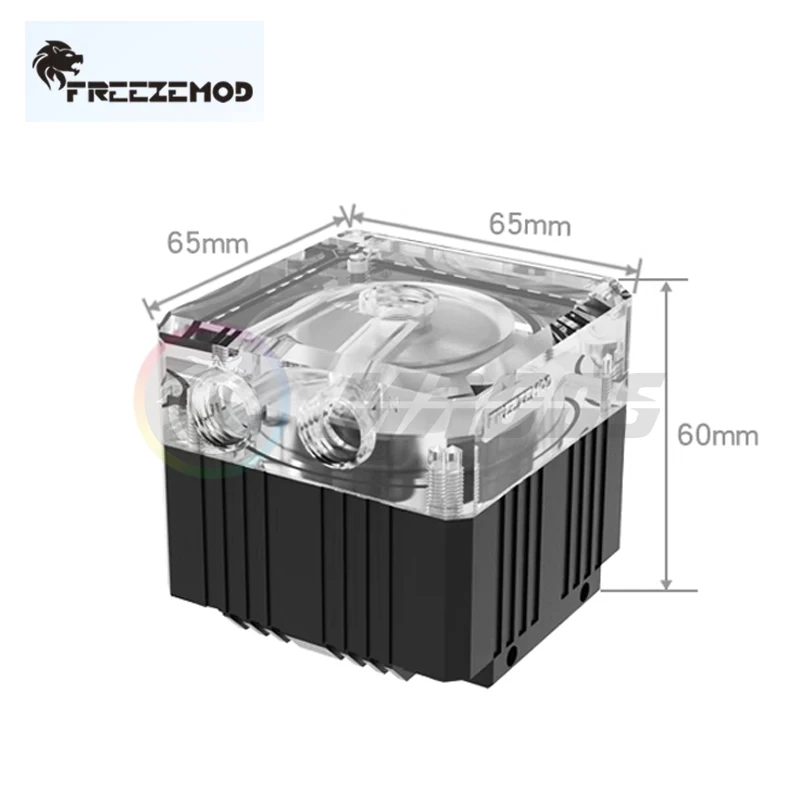 Zemod-water Cooling Pump Cover pc Armor no Pump Core Ddc q2 Preto Branco Prata Pj-gcdcc - Imagem 4
