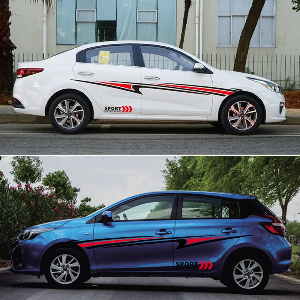 

Превратите стиль вашего автомобиля с помощью наклейки «сделай сам» для кузова автомобиля боковые наклейки сильное визуальное воздействие и долговечный клей