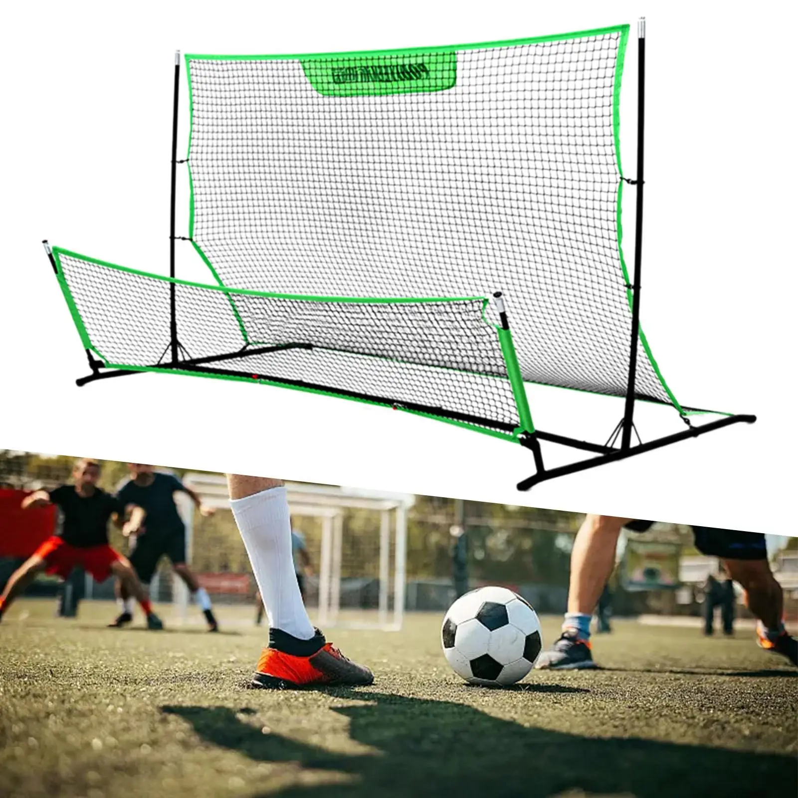 Soccer Rebounder Net Double Sided Soccer Training Net for Passing Volley