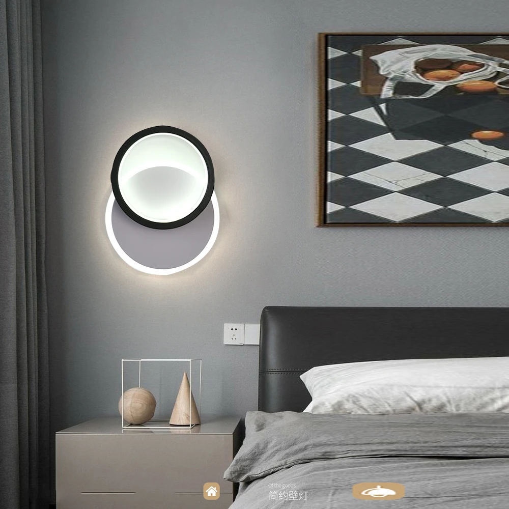 LED Wall Lamp For Bedroom Bedside Living Room Aisle Corridor Stairs Modern Indoor Sconce Home Decorative Light Fixture