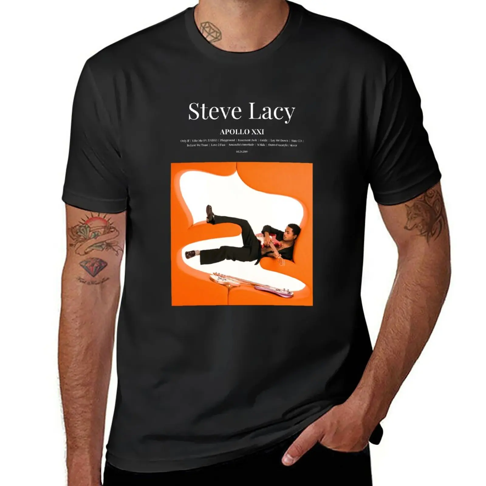 

New Steve Lacy - Apollo XXI (2019) Music Album Cover Poster T-Shirt graphic t shirt summer top mens workout shirts