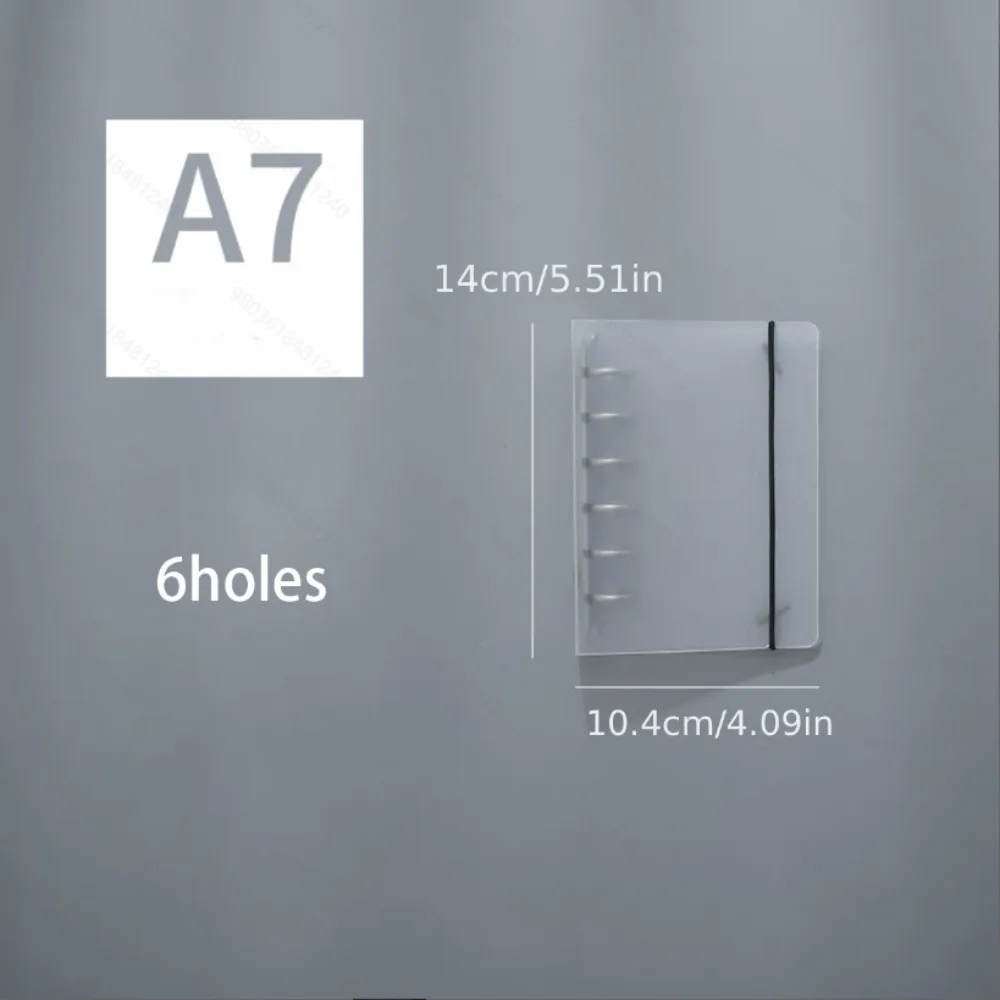 Articoli di Cancelleria per Studenti: 1 Pezzo Copertina per Quaderno ad Anelli A5 A6 A7 con Anelli Interni, Diario, Forniture per Ufficio - immagine 6