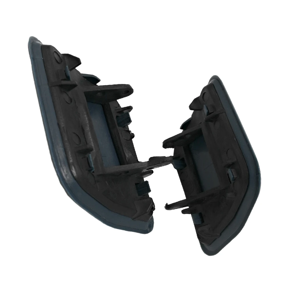 2Pcs Front Bumper Headlight Washer Nozzle Cover Caps Black 7L6807751B+7L6807752B Left+Right For VW Touareg 2007 2008 2009 2010 3