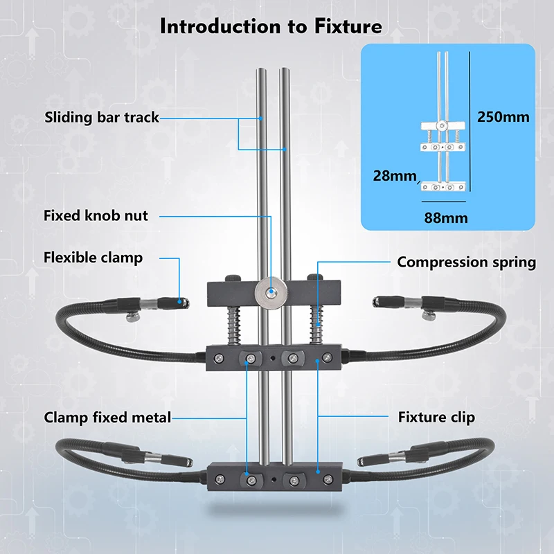 Multi-function Positioning Additional Clip Suitable For Multiple Circuit Boaerds Clamps Rotating Holder Lazy Bracket Tool