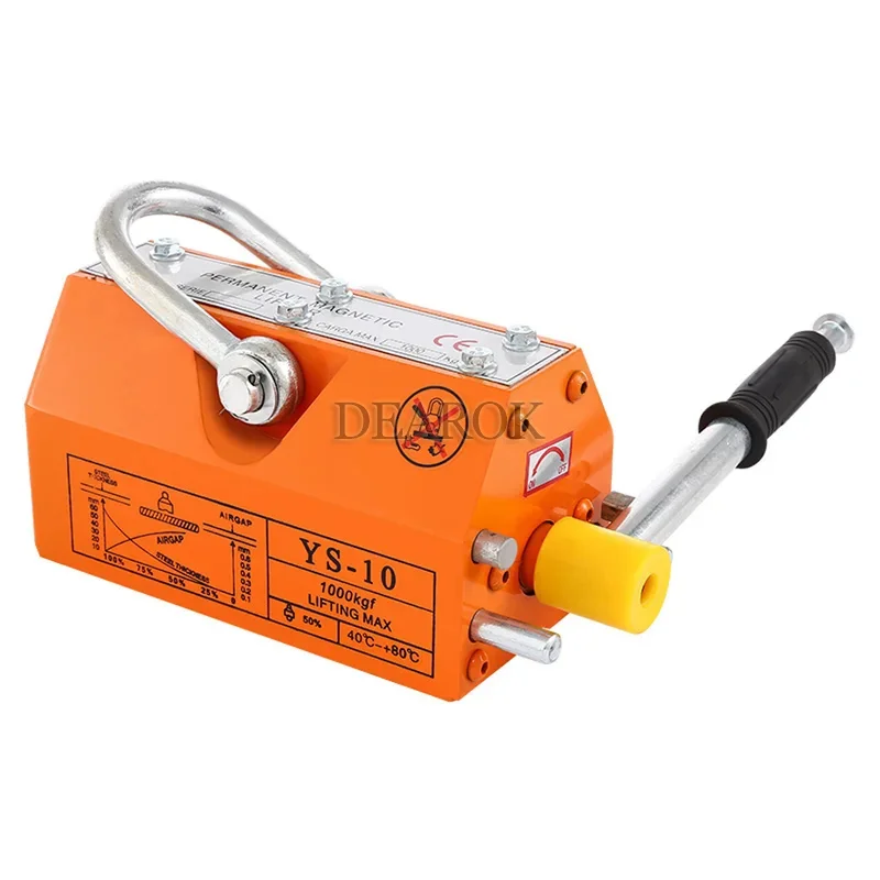 600KG 1t 400T Permanent Magnet Lifter Powerful Magnetic Lifting 2 Tons Magnet 3 Lifting Crane Krauk Permanent Suction Cup