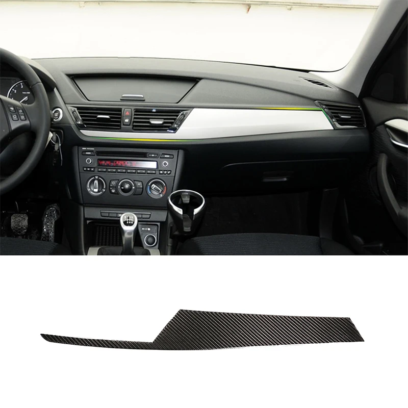 

Soft Carbon Fiber Car Interior Center Console Decoration Panel Trim For BMW X1 E84 2010-2015 Left Hand Drive Accessories
