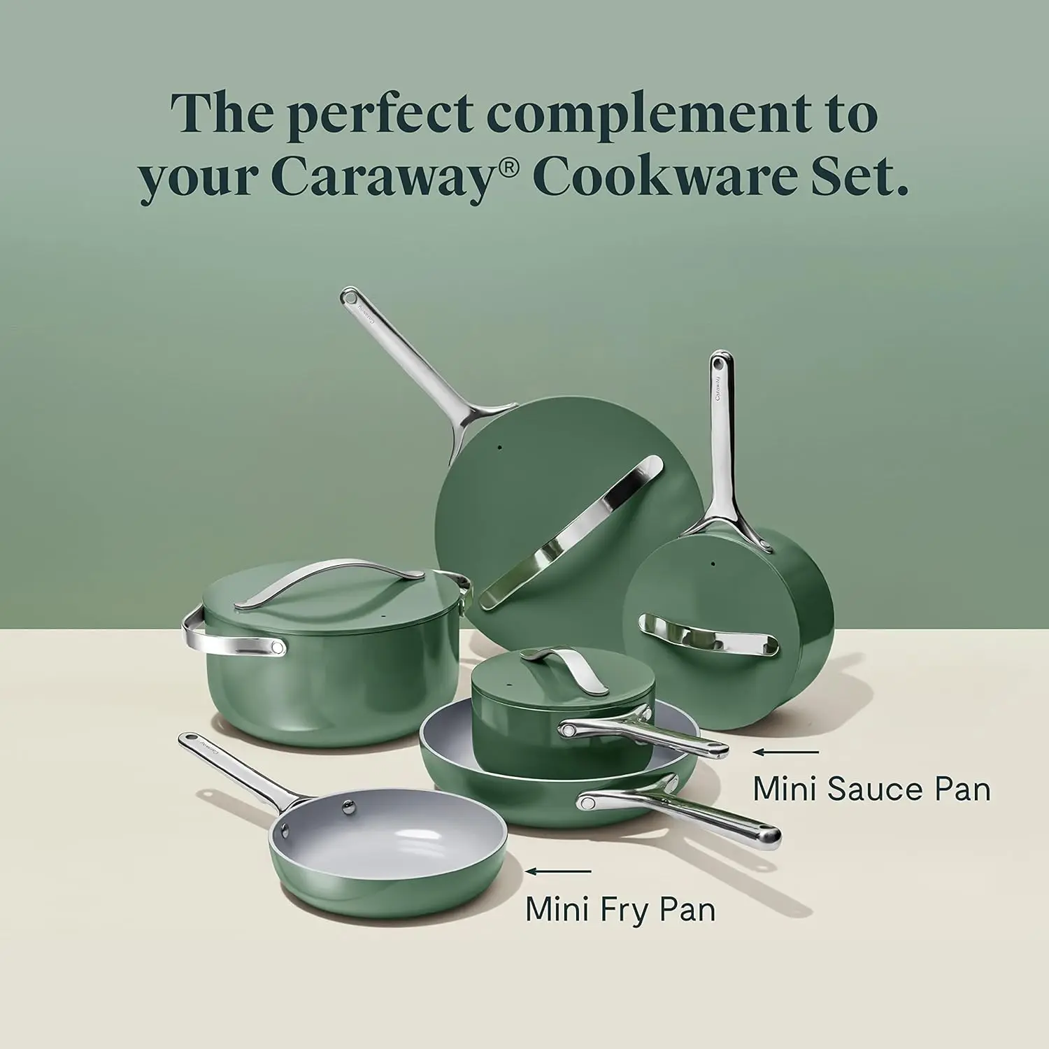 Nonstick Ceramic Mini Fry Pan (1.05 qt, 8") - Non Toxic, PTFE & PFOA Free - Oven Safe & Compatible with All Stovetops (G 5