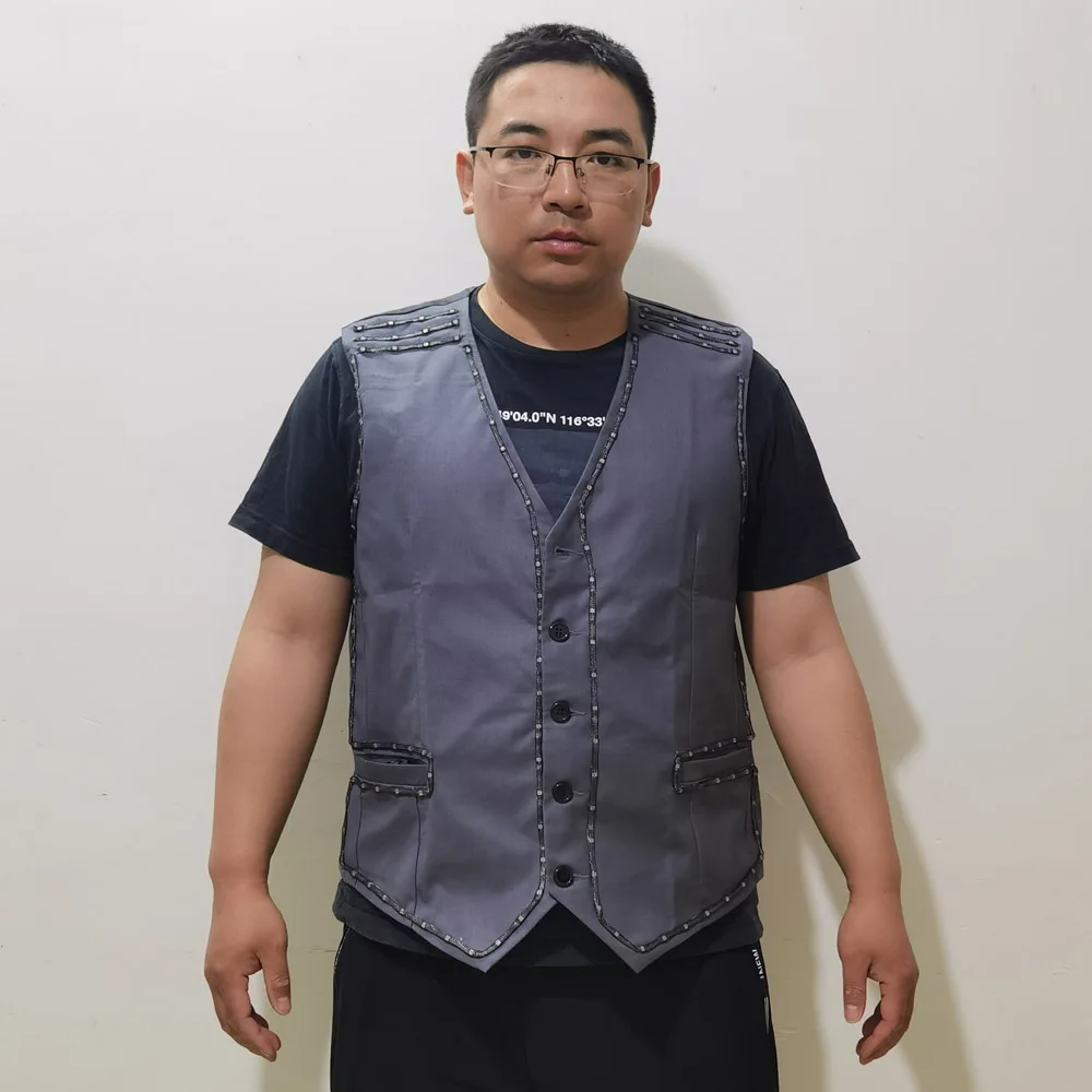 다채로운 Led 빛나는 조끼 볼룸 의상 재킷 DJ 가수 댄서 공연자 무대 착용 웨이터 옷