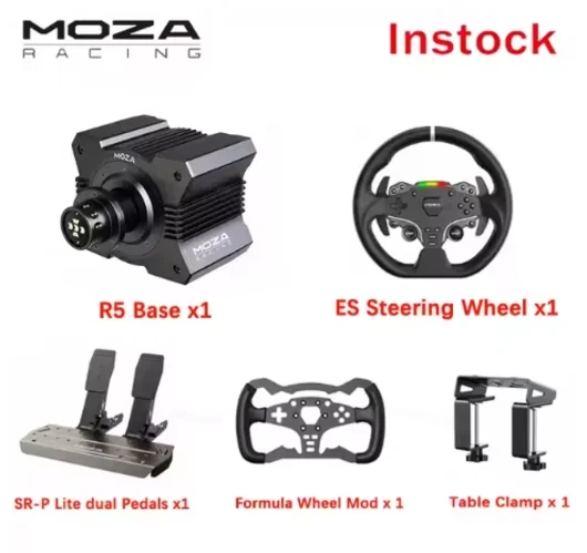 MOZA Racing R5 Bundle Kit Base de volante de acionamento direto 5