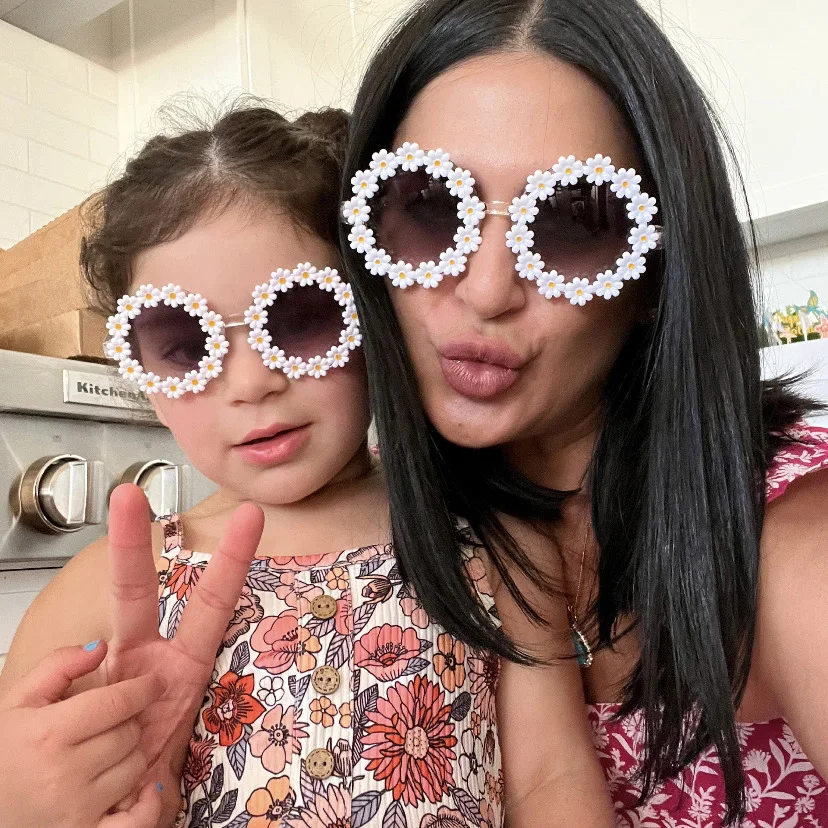 New Kids Sunglasses Children Round Flower Sunglasses Girls Boys Baby Sport Shades Glasses UV400 Outdoor Sun Protection Eyewear