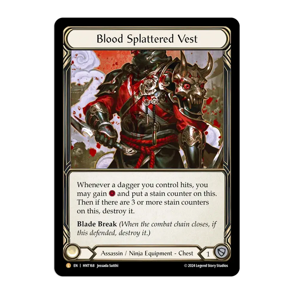 その他 Blood Splattered Vest FLESH AND BLOOD PROXY FAB Card Rainbow Foil Card Apex Bonebreaker Blood