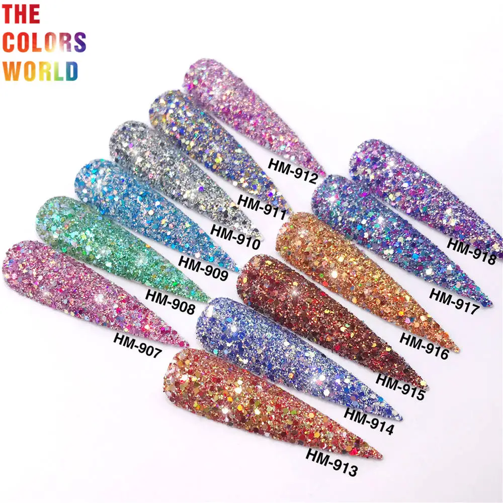 TCT-194 Hexagon Shape Metallic Regular Color Nail Glitter For Nail Art DIY  Decoration Body Art Makeup FacePainting Manual DIY