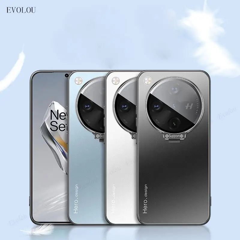 Advanced Metal Lens Camera Holder Case with Kickstand and Matte Protection