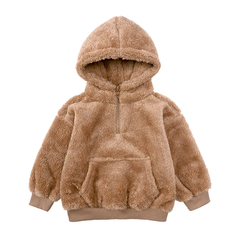 Kids Cute Bear Hooded Jackets for Girls Plush Warm Winter Coat 3-7 Years  Children Outerwear 2022 Fashion Korean Style Clothes - AliExpress