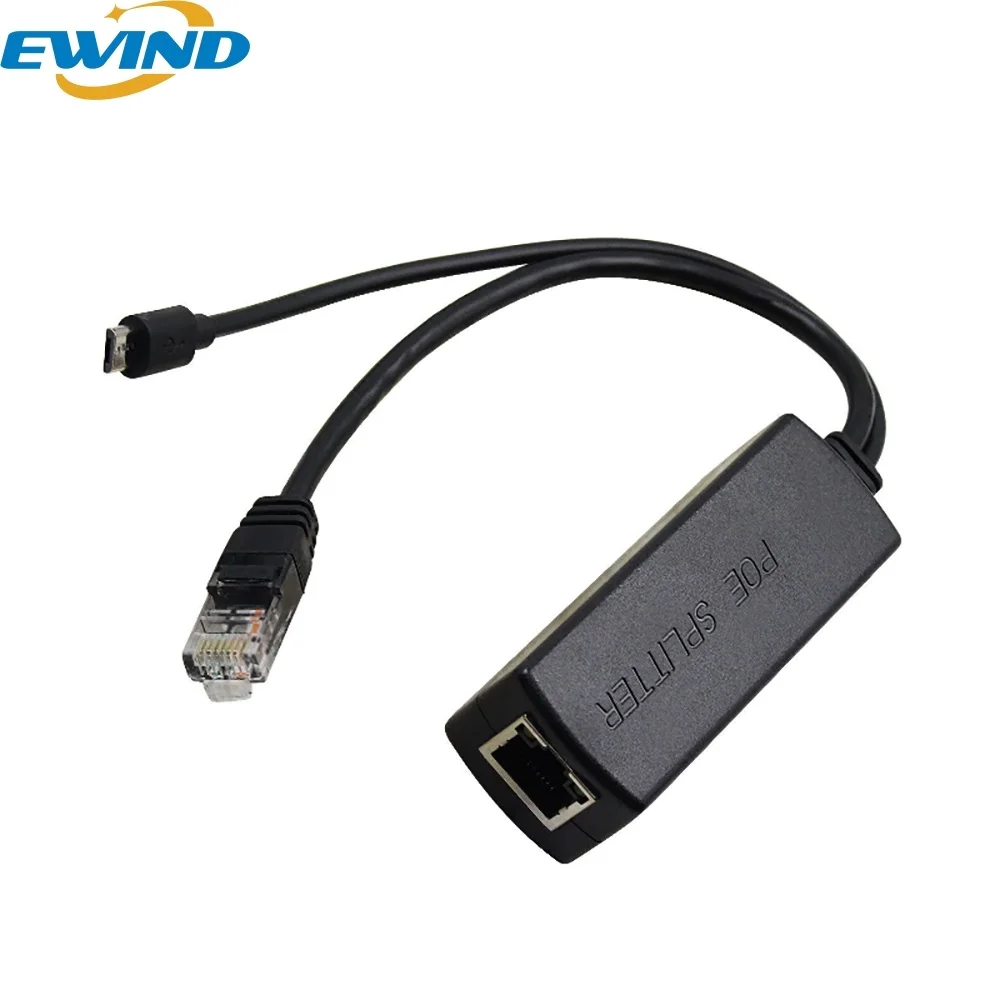 Ewinner poe divisor 48v a 5v, 12v, micro usb/tipo c/dc,