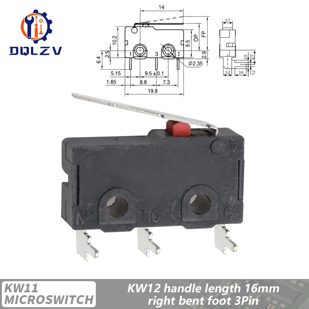 Durable Travel Limit Micro Switch with Handle & Contact Button