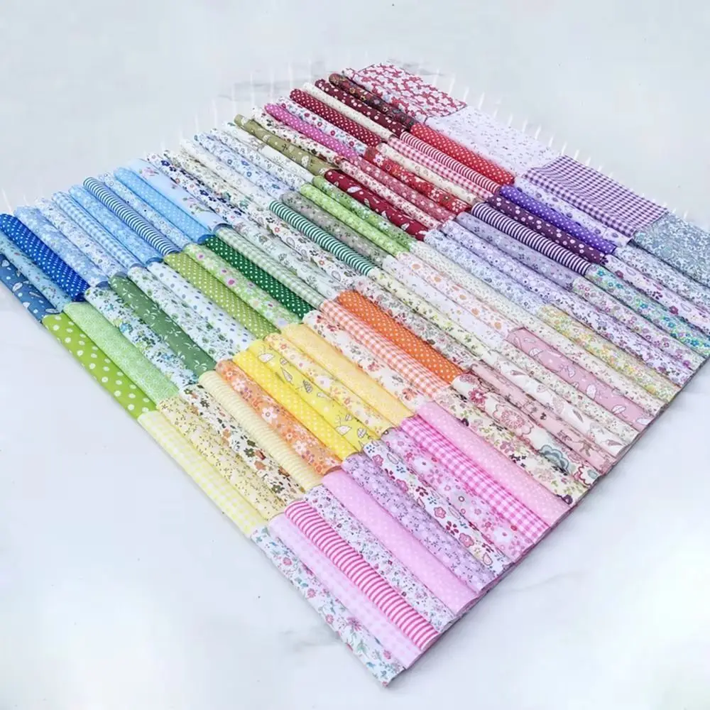 7Pcs/set Pre-Cut Cotton Fabric Stash 50x50cm Colorful Patchwork Cotton Fabric DIY Sewing Cotton Fabric