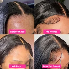 Body Wave 4x4 Transparent Lace Front Bob Wig main image 1